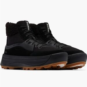 Sorel Ona 503 Cozy Hiker Platform Sneaker in Black, Size 7.5